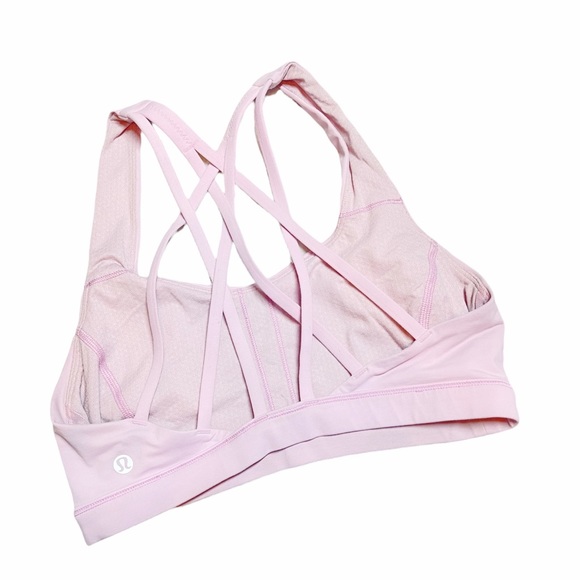 Lululemon Free To Be Serene Bra Pearl Pink Size 4 - Picture 3 of 4